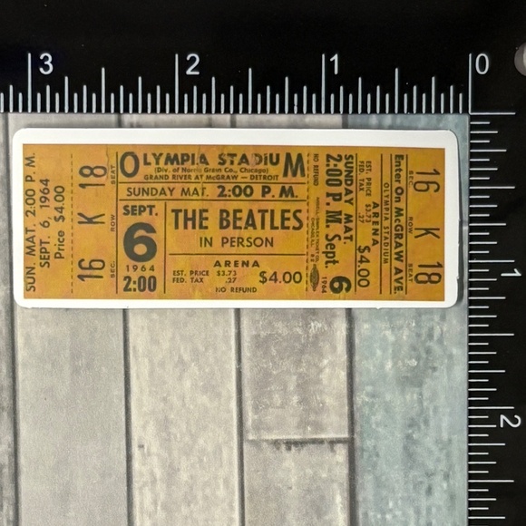 🌀10/$10🌀 Retro Boarding Pass Reusable Sticker Decal - Picture 1 of 1